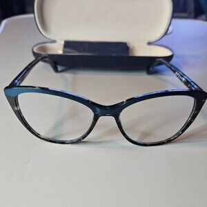 Scott Harris Europa SH-820 Cat Eye Eyeglasses 53-16-135 Black Tortoise Frames